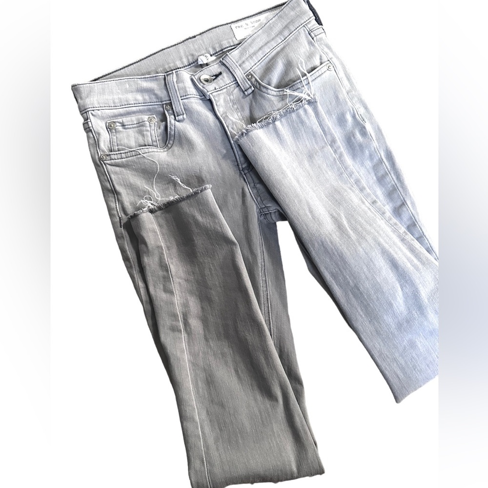 Womens Rag & Bone‎ Gray Ankle Skinny Jeans Size 24